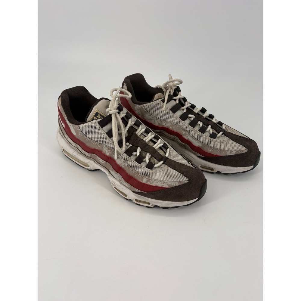 Nike Air Max 95 DQ9016 001 Mens Soccer FC Beige Brown Red Sz 10